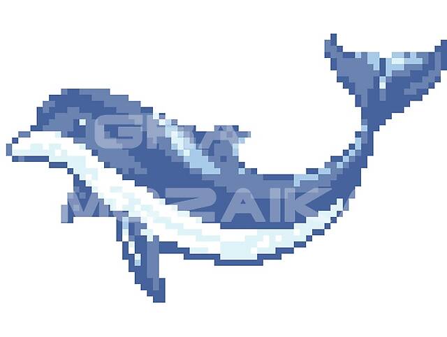 Мозаичное панно Дельфин C
