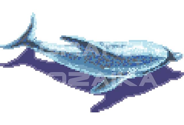 Мозаичное панно Дельфин с тенью 1