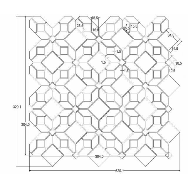 Мозаика из натурального камня, серия ORRO Stone