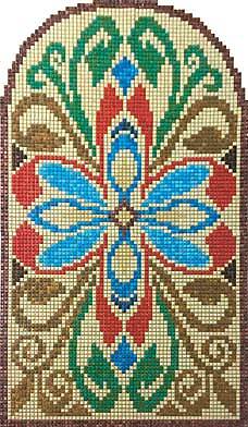 Мозаичное панно Ниша 1 (базовые цвета)