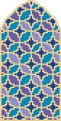 Мозаичное панно Ниша 4 (базовые цвета)