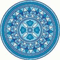 Мозаичное панно Розетка 2