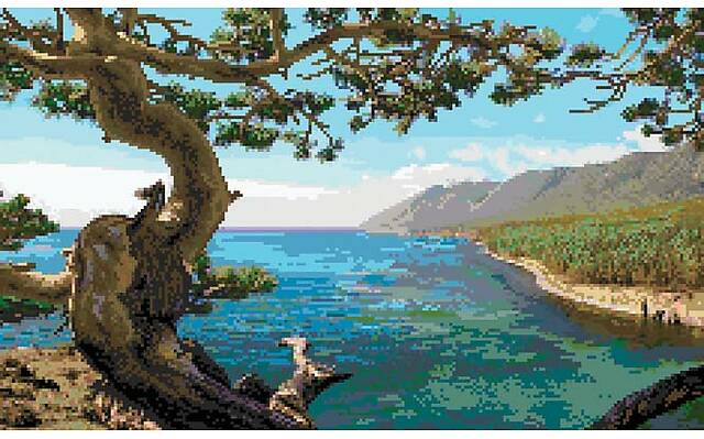 Мозаичное панно Сосна