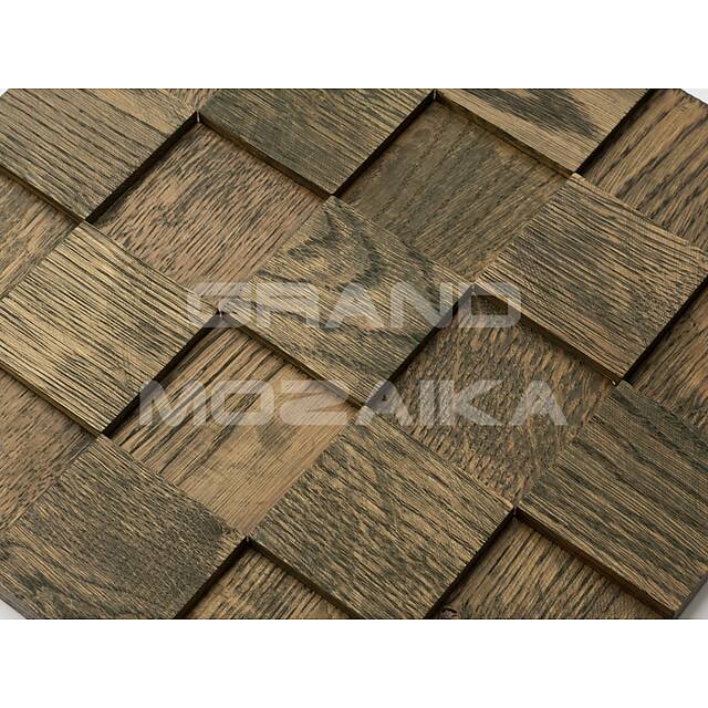 3D мозаика из дерева (дуб), колеровка пихта