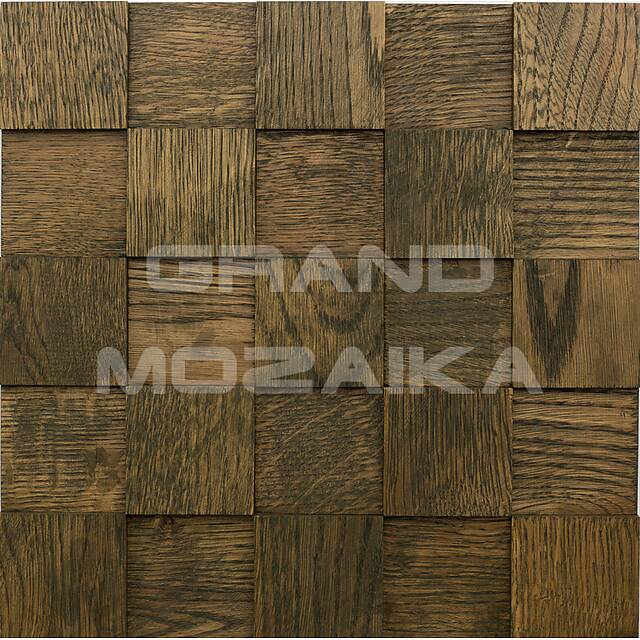 3D мозаика из дерева (дуб), колеровка пихта