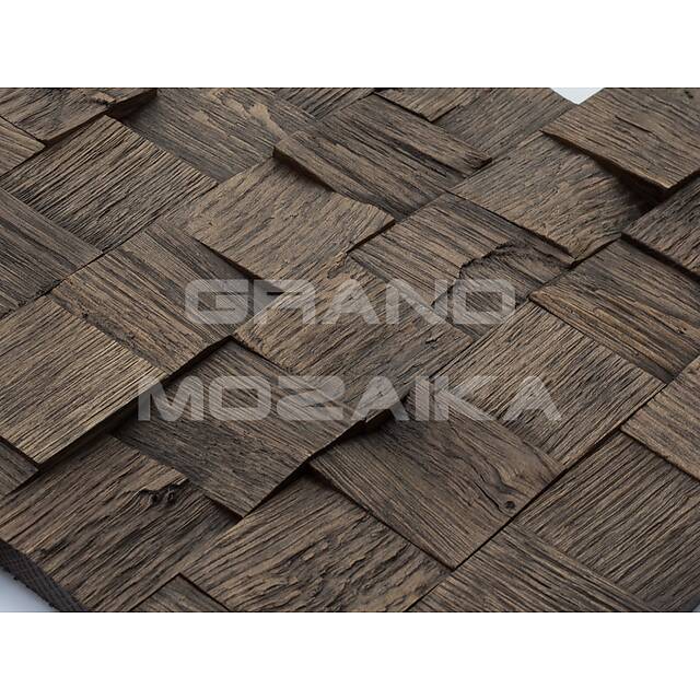 Колотая 3D мозаика со смещением, колеровка венге