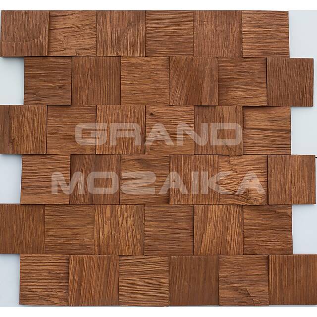 Колотая 3D мозаика со смещением, колеровка вишня