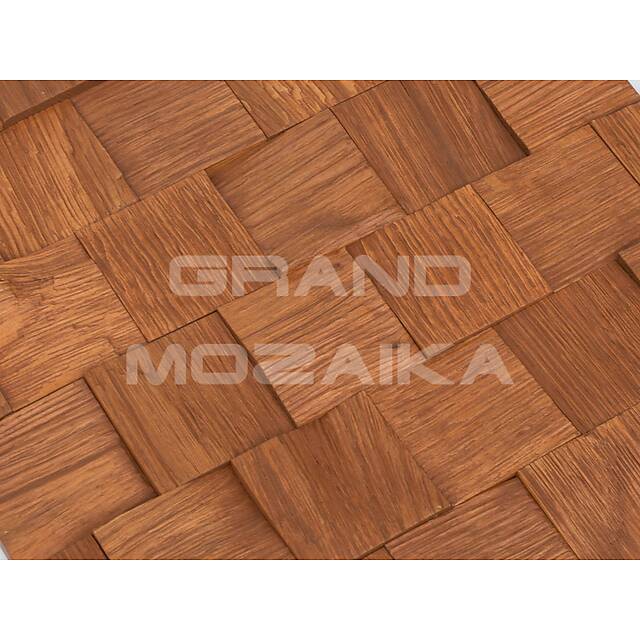 Колотая 3D мозаика со смещением, колеровка вишня