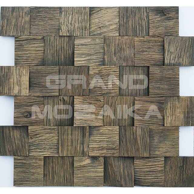 Колотая 3D мозаика со смещением, колеровка пихта
