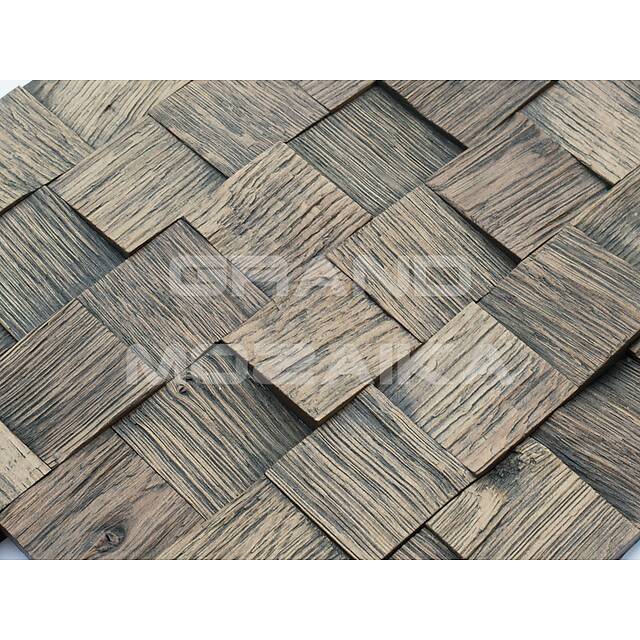 Колотая 3D мозаика со смещением, колеровка пихта