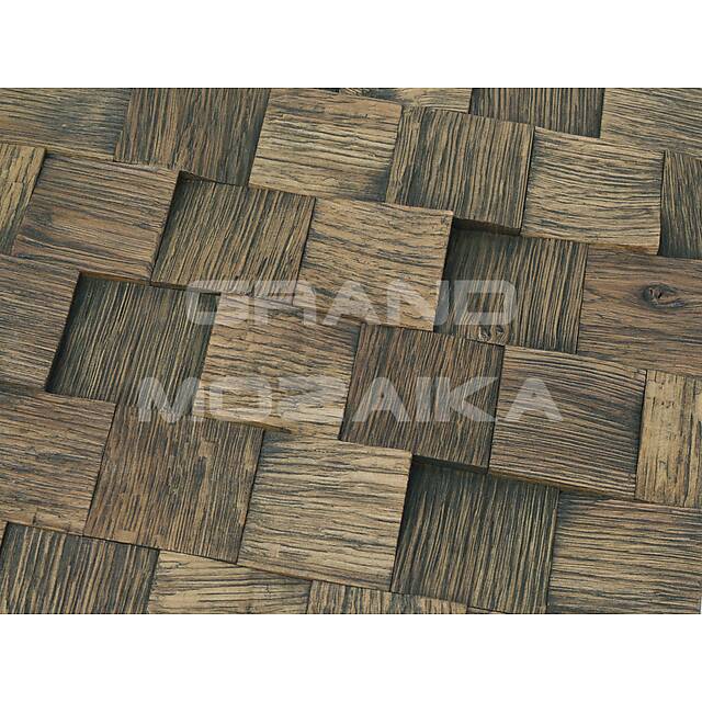 Колотая 3D мозаика со смещением, колеровка пихта