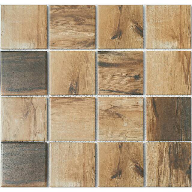 Керамическая мозаика под дерево, серия Porcelain
