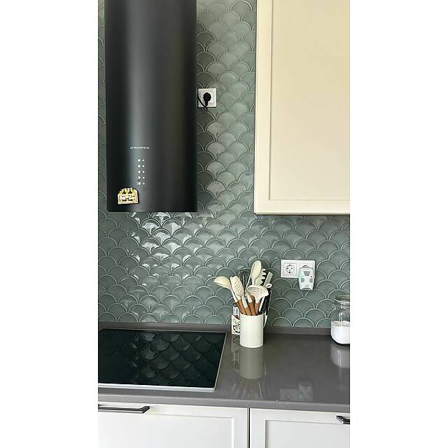 Керамическая мозаика чешуя, серия Rustic