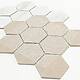 Керамическая шестиугольная мозаика под мрамор Карарра, серия Porcelain