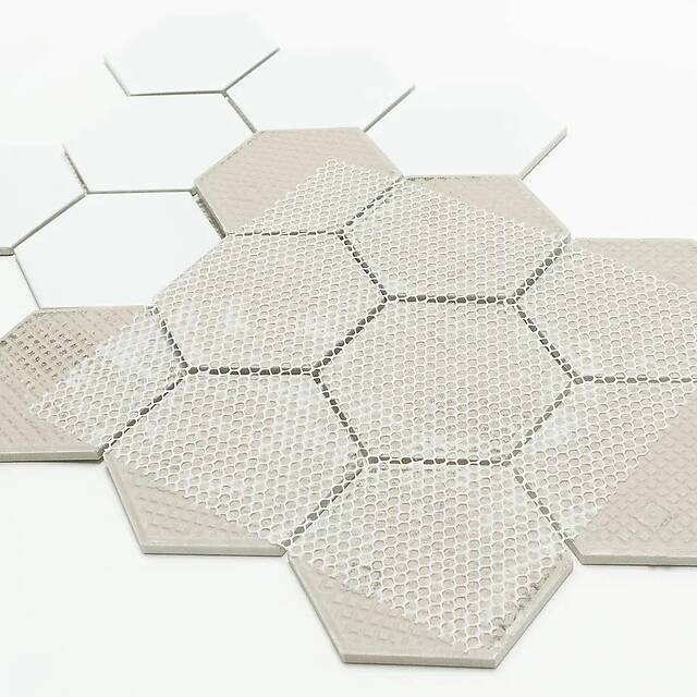 Керамическая шестиугольная мозаика, серия Porcelain