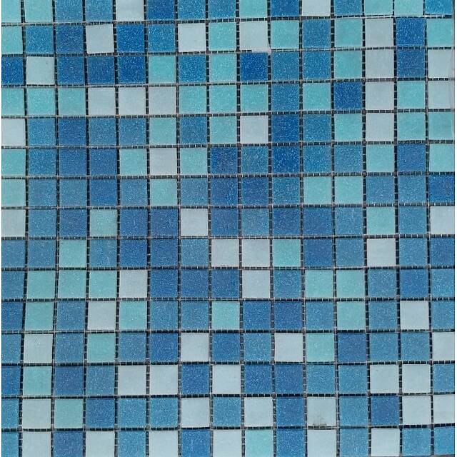 Стеклянная мозаика, серия Aqua Bona (на сетке)