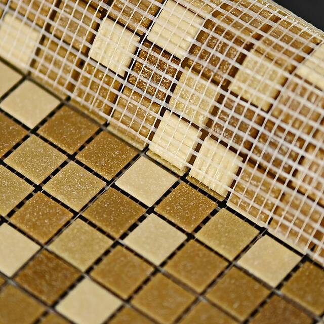 Стеклянная мозаика, серия Aqua Bona (на сетке)