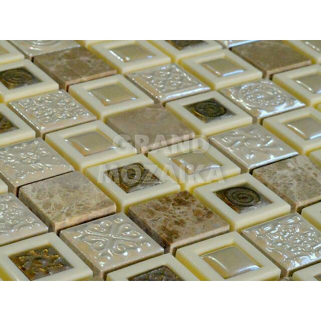 Мозаика из стекла, мрамора и керамики, серия TonoMix