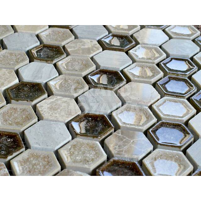 Мозаика из мрамора и керамики, серия TonoMix