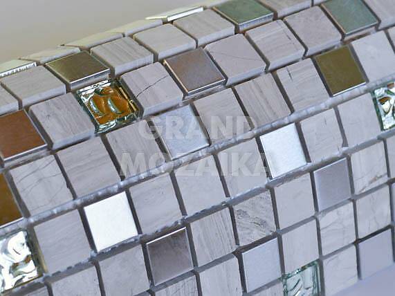 Мозаика из стекла, мрамора и металла, серия TonoMix