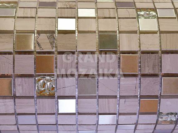 Мозаика из стекла, мрамора и металла, серия TonoMix