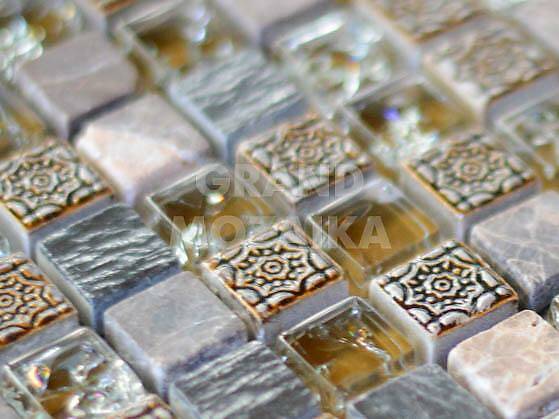 Мозаика из стекла и мрамора, серия TonoMix