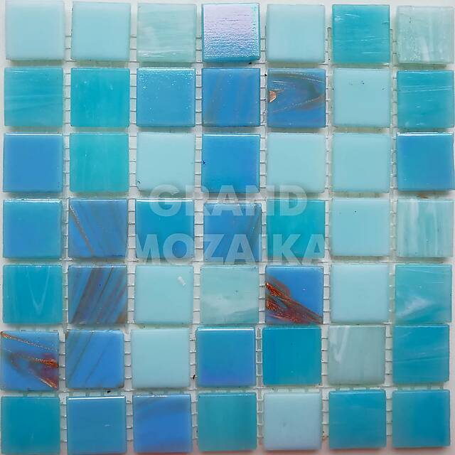 Стеклянная мозаика, серия Mix HG (на сетке)