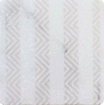 Плитка-декор из мрамора, серия White Motif