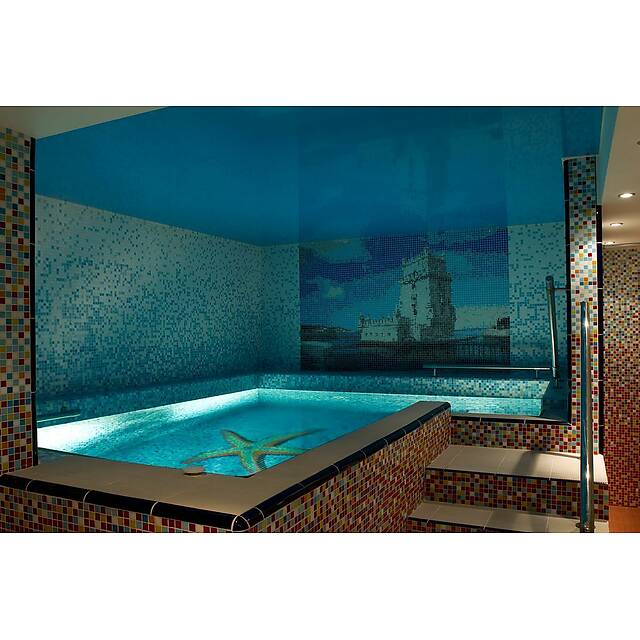 Купель с мозаичным панно Морская звезда