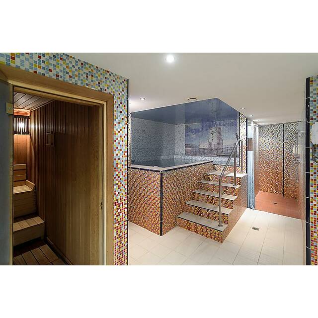 Купель с мозаичным панно Морская звезда