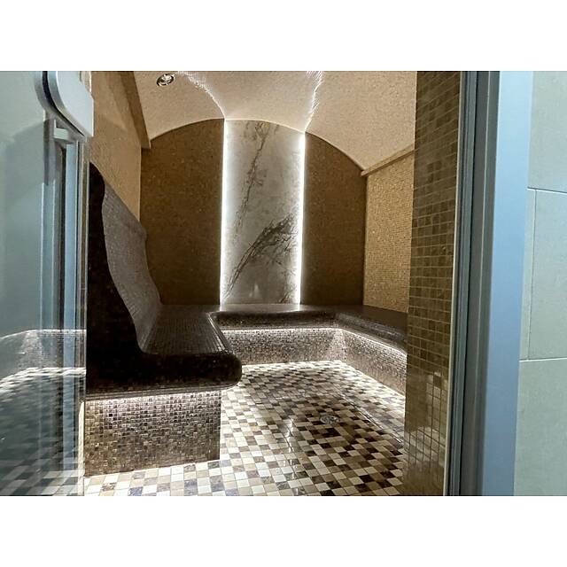 Хаммам из мраморной мозаики