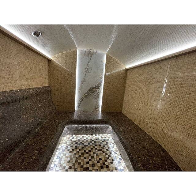 Хаммам из мраморной мозаики