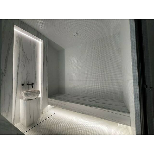 Хаммам из стеклянной мозаики