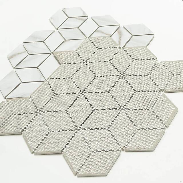 Керамическая мозаика под мрамор, серия Porcelain