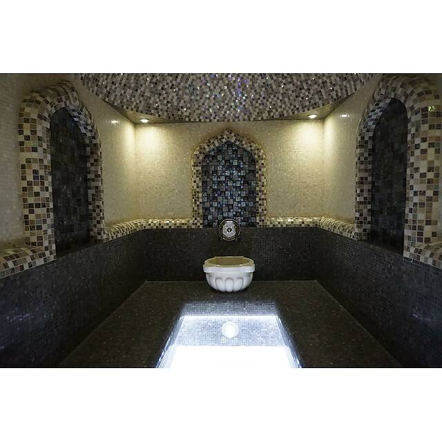 Хаммам коричнево-бежевый и сауна