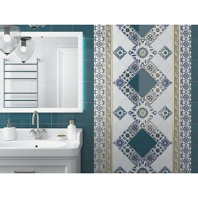 Керамическая плитка для стен, серия Конфетти (полотно 30x40 из 12 частей)