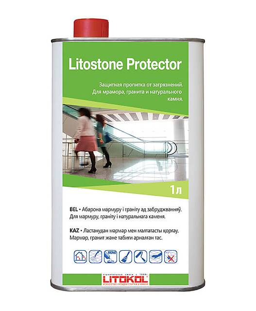 Защитная пропитка для мрамора и гранита LITOSTONE PROTECTOR, 1л