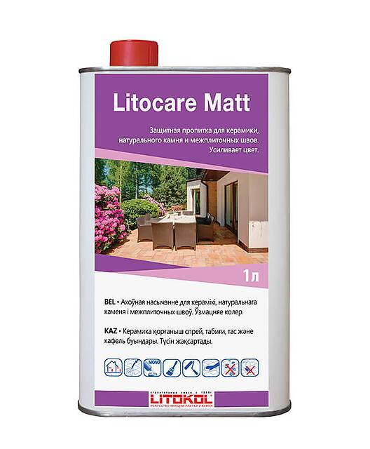 Защитная пропитка с усилением цвета LITOCARE MATT, 1л