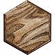 Шестигранная деревянная плитка с английской фаской из карагача