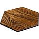 Шестигранная деревянная плитка с фаской 45 градусов (из карагача)