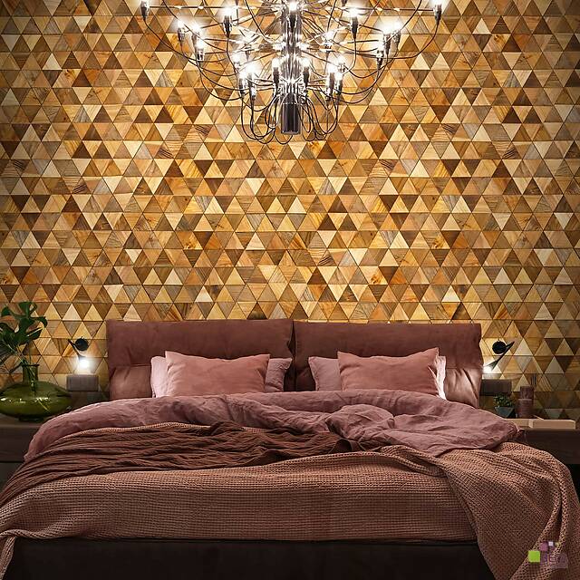 Шестигранная мозаика с 3d эффектом (из карагача)