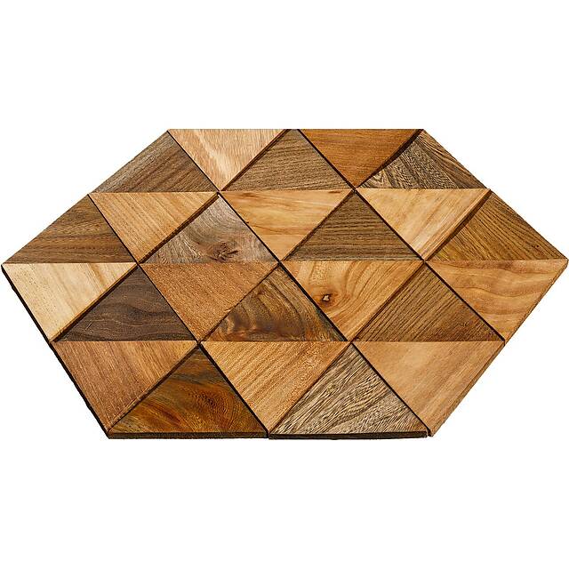 Шестигранная мозаика с 3d эффектом (из карагача)