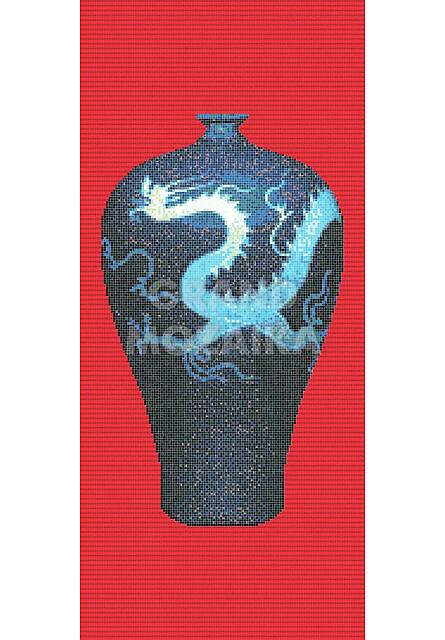Мозаичное панно (Blue Vases B), серия Decorations