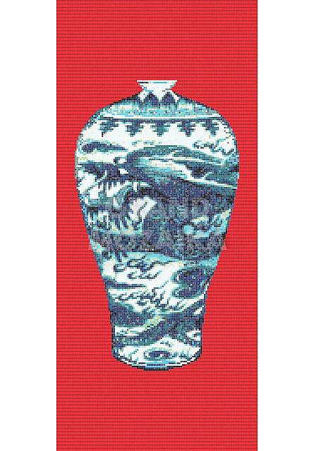 Мозаичное панно (Blue Vases C), серия Decorations