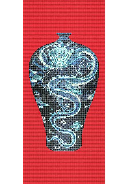 Мозаичное панно (Blue Vases D), серия Decorations