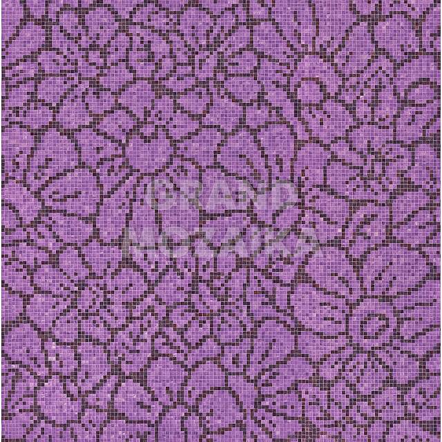 Мозаичное панно (Graphic Flowers Purple), серия Decorations