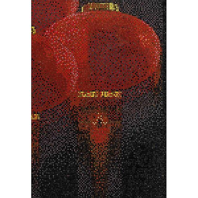 Мозаичное панно (Lanterns Black A), серия Decorations