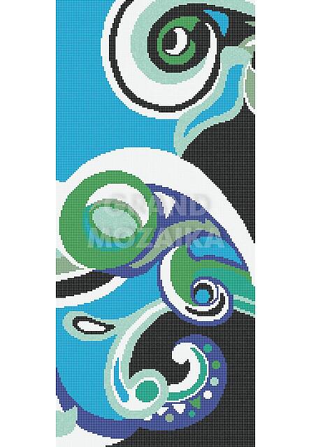 Мозаичное панно (Pizzo Blu A), серия Decorations