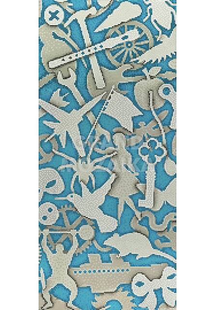 Мозаичное панно (Silhouette Turquoise B), серия Decorations
