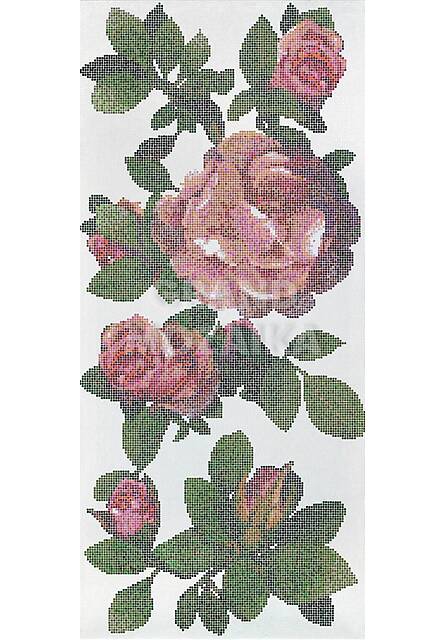 Мозаичное панно (Springrose Bianco B), серия Decorations